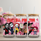 Valentines Boys of Horror Glass Beer Can