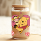 Pooh & Tigger Valentines Glass Beer Can