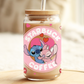 Starbucks Stitch Valentines Glass Beer Can