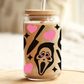 Ghostface Heart eyes Glass Beer Can