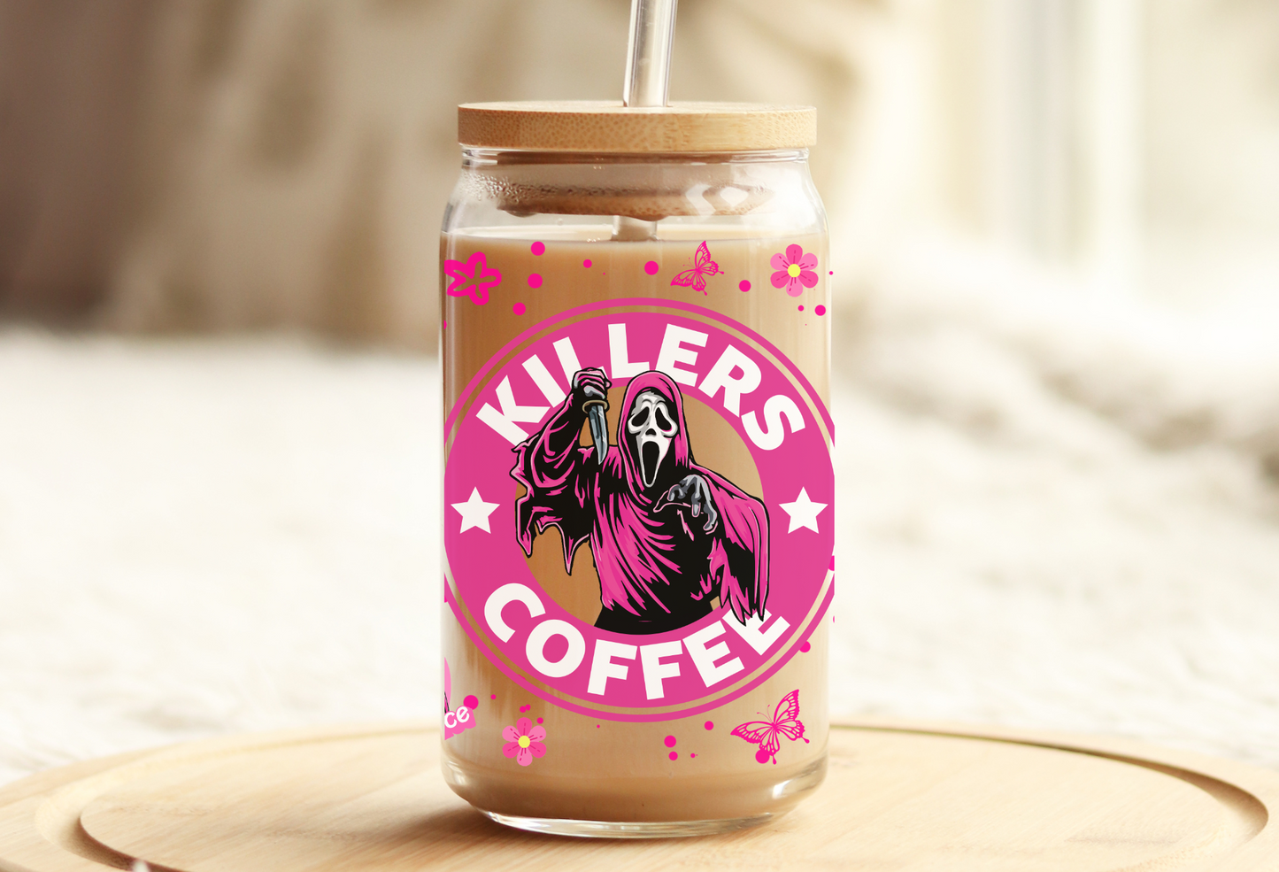 Horror Boys Killers Coffee Glass Beer Can