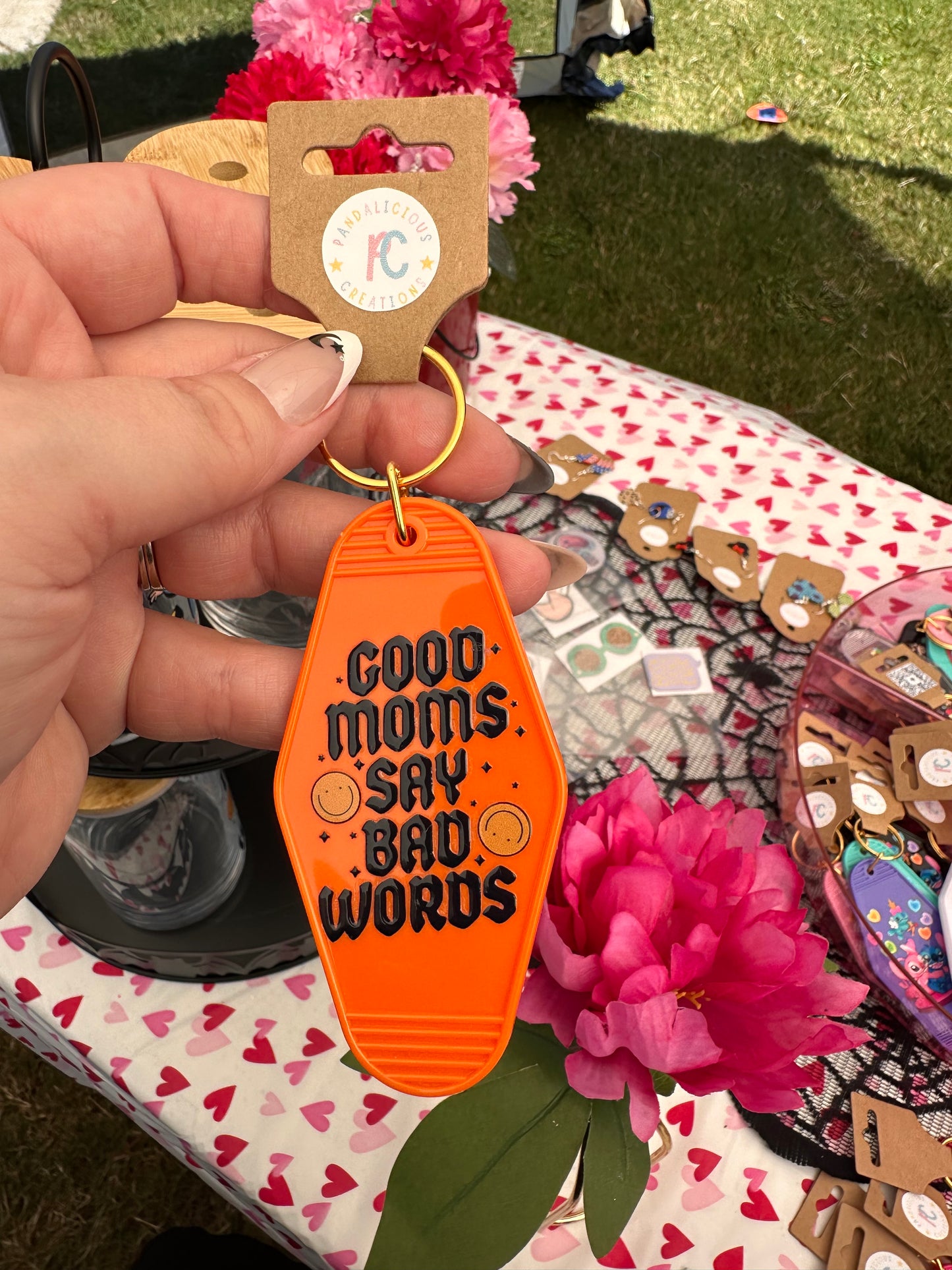 Good Moms Say Bad Words Keychain