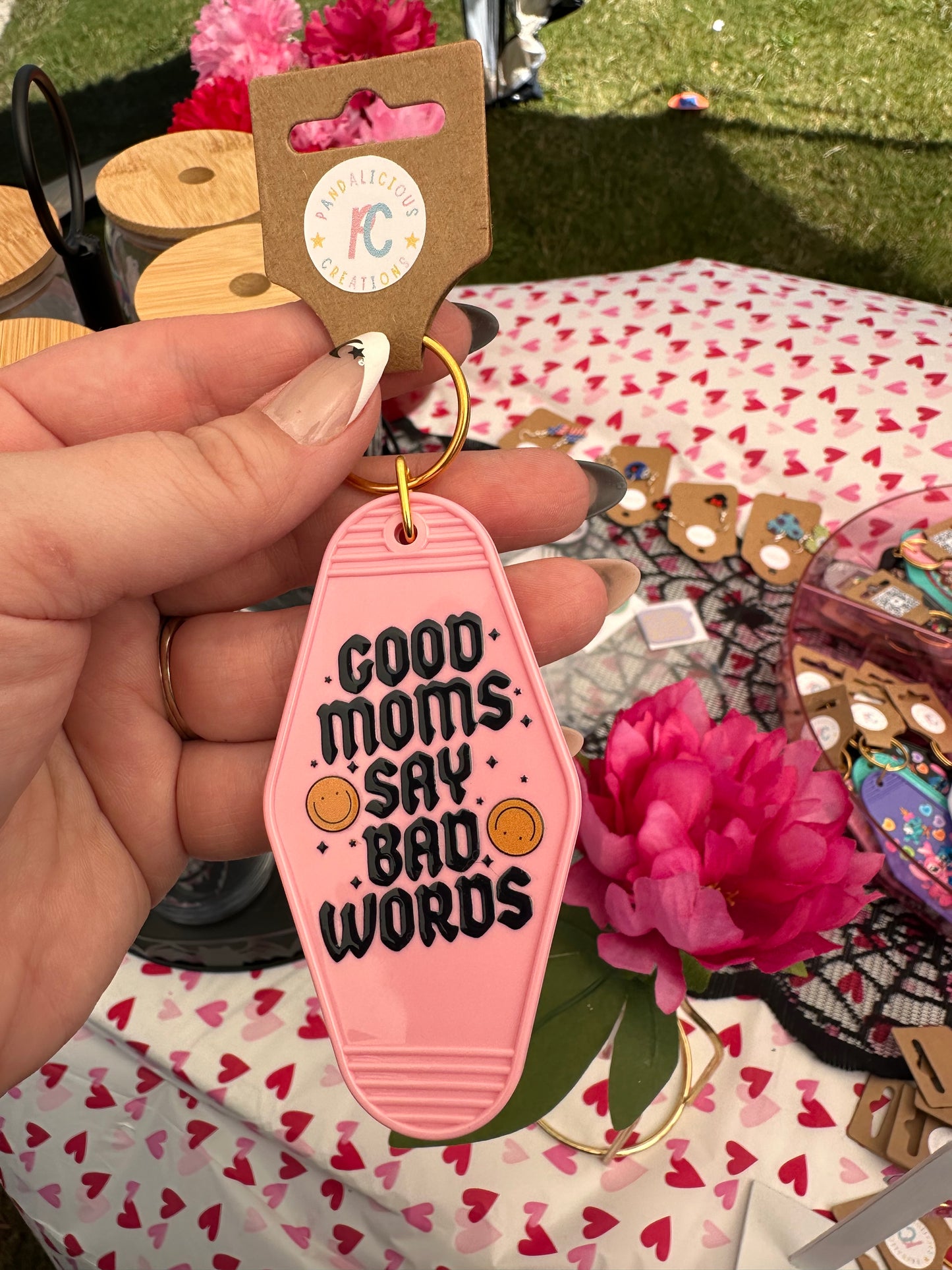 Good Moms Say Bad Words Keychain