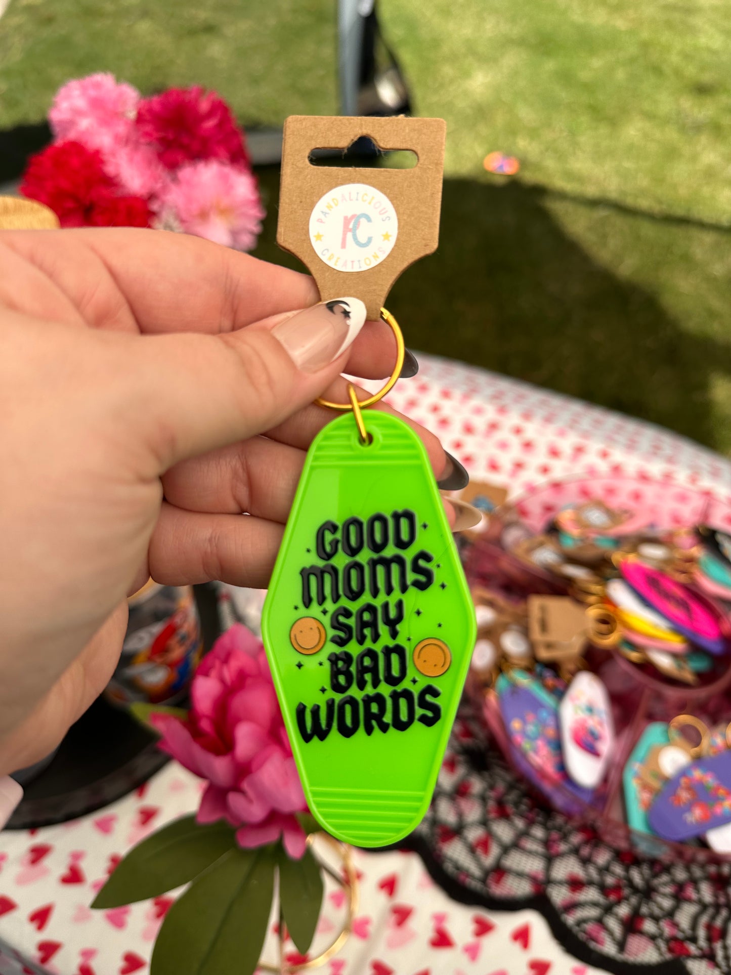 Good Moms Say Bad Words Keychain