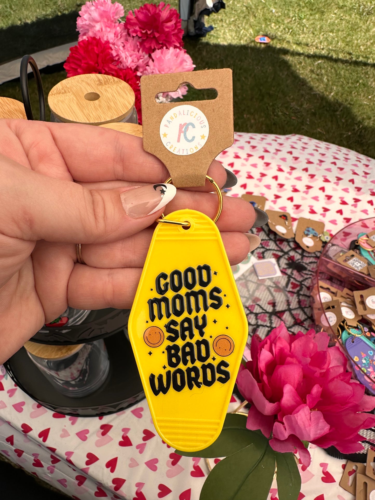 Good Moms Say Bad Words Keychain