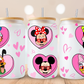 Mouse head Gang Valentines Glass Beer Can