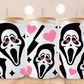 Ghostface Heart eyes Glass Beer Can