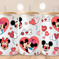 Minnie & Mickey Love Glass Beer Can