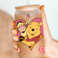 Pooh & Tigger Valentines Glass Beer Can