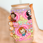 Horror Boys Rainbow Hearts Glass Beer Can