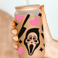 Ghostface Heart eyes Glass Beer Can