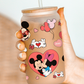 Minnie & Mickey Love Glass Beer Can