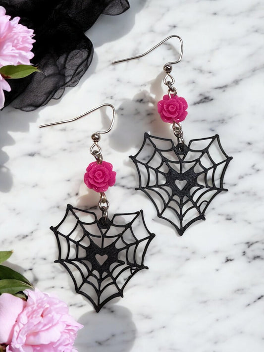 Web of Roses Earrings