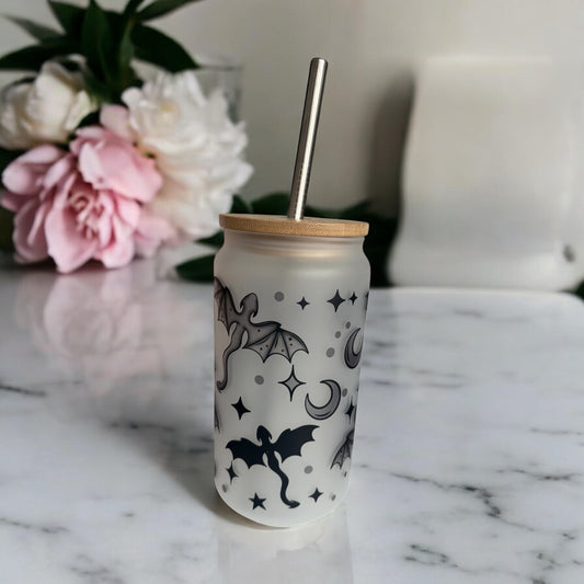 Marked by Flame – Fourth Wing Inspired Glass Can