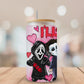 Valentines Boys of Horror Glass Beer Can