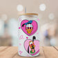 Mouse head Gang Valentines Glass Beer Can