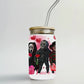 Valentines Heartthrobs of Horror Glass Beer Can