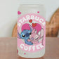 Starbucks Stitch Valentines Glass Beer Can