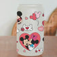 Minnie & Mickey Love Glass Beer Can