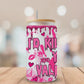 Jasons I'd Kill to Be Your Valentine Glass Beer Can