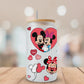 Minnie & Mickey Love Glass Beer Can