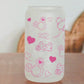 Mouse head Valentines Glass Beer Can