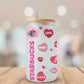 Starbucks Stitch Valentines Glass Beer Can