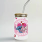 Starbucks Stitch Valentines Glass Beer Can